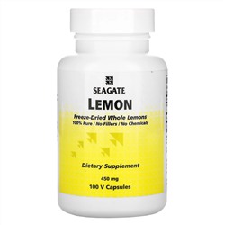Seagate, Лимон, 450 мг, 100 растительных капсул